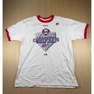 Philadelphia Phillies East Division Champions Shirt Mens XL White Anvil Baseball